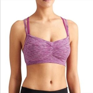 Athleta namaste seamless pink sports bra